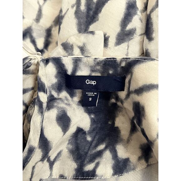 GAP Womens Flutter/Puff Sleeve Tie Dye Gray Mini A-Line Dress with Pockets Size - Picture 3 of 5